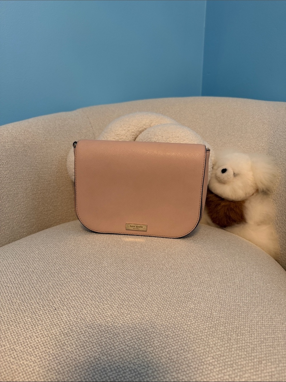 kate spade Blush Pink Leather Crossbody Bag
